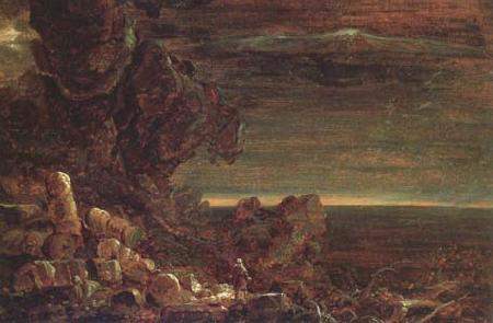 Thomas Cole The Pilgrim of the World at the End of His Journey (mk13)